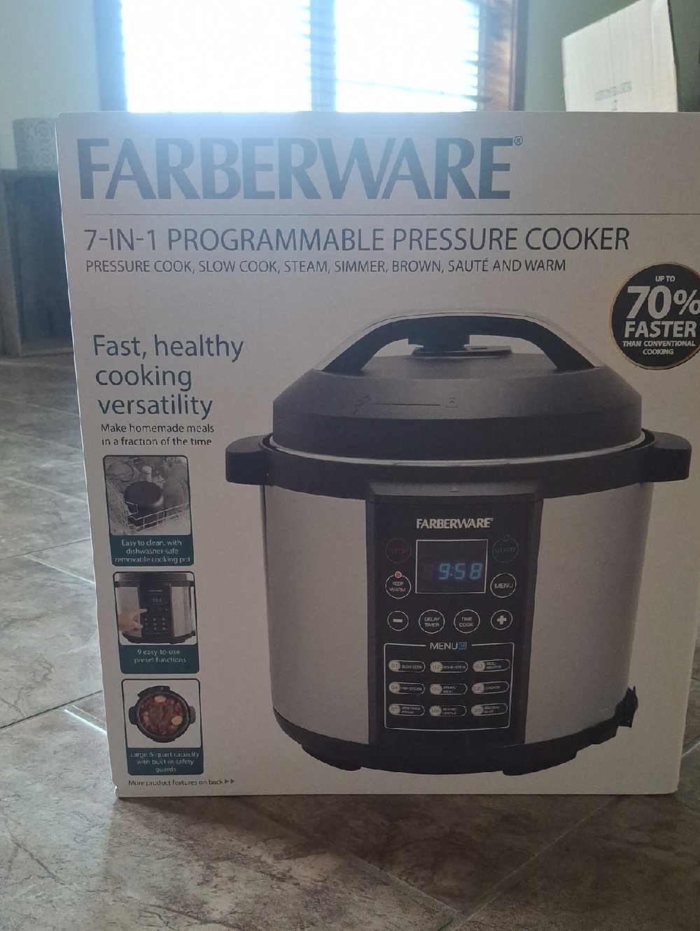 NWT Farberware Pressure Cooker.